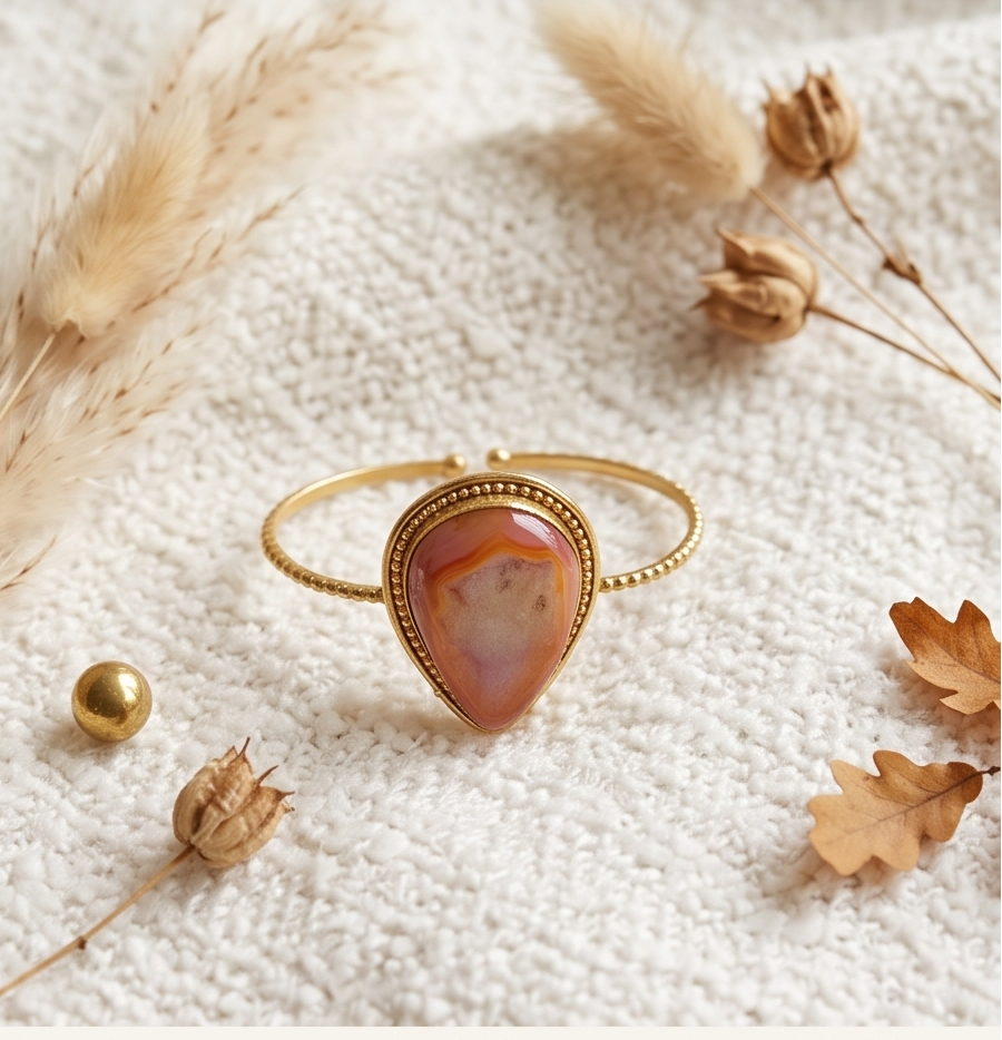 Bracelet agate druse - Beeld 2 - Uniek handgemaakt sieraad
